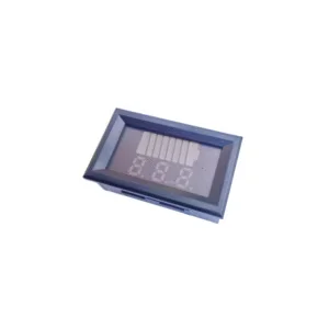 Battery indicator module showing battery voltage and charge status