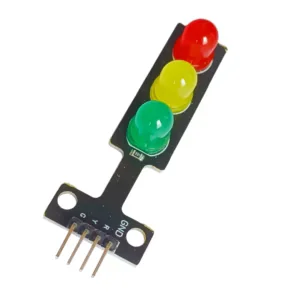 Traffic light LED module with red yellow and green LEDs for Arduino and electronics projects